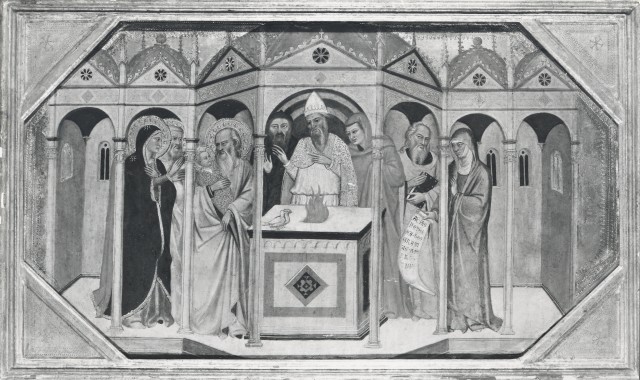 A. C. Cooper — Maestro della predella dell'Ashmolean Museum - sec. XIV - Presentazione di Gesù al Tempio — insieme